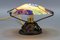 Art Deco Tischlampe aus emailliertem Glas von Maxonade Verrier Dart, Paris 10