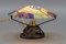 Art Deco Tischlampe aus emailliertem Glas von Maxonade Verrier Dart, Paris 19