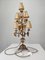 Lámpara de iglesia de candelabro grande con flores, uvas, hojas de parra y mazorcas de maíz, década de 1800, Imagen 12