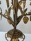 Large Candelabra Church Lamp with Flowers, Grapes, Vine Leaves and Ears of Corn, 1800s 4