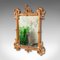 Kleiner antiker italienischer Spiegel mit vergoldetem Holzrahmen, 1890er 3