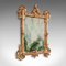 Kleiner antiker italienischer Spiegel mit vergoldetem Holzrahmen, 1890er 1