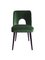 Green Velvet Shell Dining Chairs by Lesniewski for Słupskie Fabryki Mebli, 1962, Set of 6 3