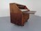 Italian Rosewood & Leather Tambour Writing Desk by Gianfranco Frattini for Bernini, 1964, Image 6