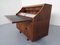 Italian Rosewood & Leather Tambour Writing Desk by Gianfranco Frattini for Bernini, 1964, Image 3