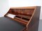 Italian Rosewood & Leather Tambour Writing Desk by Gianfranco Frattini for Bernini, 1964, Image 14