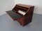 Italian Rosewood & Leather Tambour Writing Desk by Gianfranco Frattini for Bernini, 1964, Image 9