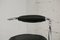 Stühle mit Stahlrohrgestell in schwarzem Kunstleder, 1970er, 4er Set 16