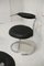 Stühle mit Stahlrohrgestell in schwarzem Kunstleder, 1970er, 4er Set 5
