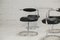 Stühle mit Stahlrohrgestell in schwarzem Kunstleder, 1970er, 4er Set 7