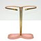 Mid-Century Symmetrical Umbrella Stand in Gold & Pink, 1950s 4