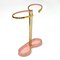Mid-Century Symmetrical Umbrella Stand in Gold & Pink, 1950s 1