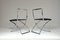 Italian Chrome Folding Chairs by Marcello Cuneo, 1970s, Set of 2 5