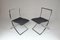 Italian Chrome Folding Chairs by Marcello Cuneo, 1970s, Set of 2 3