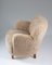 Scandinavian Mid-Century Lounge Chairs in Sheepskin, Set of 2, Image 8