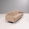 Beigefarbenes 3-Sitzer Sofa aus Stoff von Florence Knoll für Knoll 3