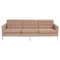 Beige Fabric Relaxed Three Seater Sofa by Florence Knoll for Knoll 1