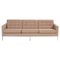 Beigefarbenes 3-Sitzer Sofa aus Stoff von Florence Knoll für Knoll 1