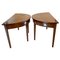 George III Style Mahogany Demi Lune Console Tables, Set of 2 1