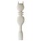 Cat King Marble Sculpture by Tom von Kaenel, Image 1