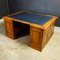 Antique Double Desk with Blue Leather Insert 4
