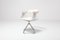 Mid-Century Swivel Chair with Off White Wool Seating by by Rudi Verelst for Novalux, Belgium, 1970s 2