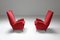 Mid-Century Italian Red Armchairs by Gio Ponti, 1950s, Set of 2 4