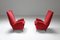 Mid-Century Italian Red Armchairs by Gio Ponti, 1950s, Set of 2, Image 4