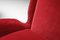 Rote italienische Mid-Century Sessel von Gio Ponti, 1950er, 2er Set 6