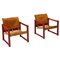 Model Diana Cognac Leather Safari Chairs by Karin Mobring for IKEA, Sweden, Set of 2, Image 1