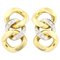 Pomellato 18K Yellow and White Gold Earrings with Diamonds, Set of 2, Image 1