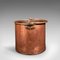 Antique English Copper Fireside Baskets, Set of 2 7