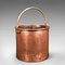 Antique English Copper Fireside Baskets, Set of 2 4
