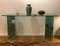 Glass Console or Sideboard with Mirroring Glass by Luigi Massoni for Gallotti & Radice 4