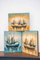 Boat on Water, 2000s, Acrylic on Canvas, Set of 3, Image 3