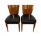Czech H214 Chairs in Walnut & Faux Leather by J. Halabala, 1930s, Set of 2, Image 1
