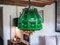 Large Scandinavia Pull Down Hanging Light in Green Glass by Helena Tynell for Flygsfors, 1960s, Image 5