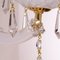 White Wall Lights with White Crystal and Pending Octagons, 1960s, Set of 2 11