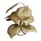 Italian Floor Lamp with Brass Leaves by Tommaso Barbi, 1970s, Image 3