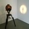 Lámpara de mesa industrial trípode ajustable, años 20, Imagen 4