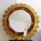 Mid-Century Golden Sun Mirror 16