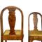 Antique Swedish Satin & Birch Chairs, Set of 2, Image 6