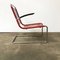 Model 411 Red Plastic & Tubular Steel Armchair from Gispen, 1930s 18