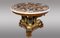 Mesa de centro de caoba y madera dorada tallada de Fratelli Blasi, 1827, Imagen 12