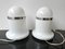 Italian Lamps Murano Glass & Metal Chrome by Reggiani, 1970s, Set of 2, Image 5