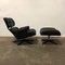 Black Leather Lounge Chair by Charles & Ray Eames, 1950s 14