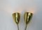 Brass Wall Lights with Flexible Arms, Set of 2 14