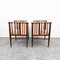 Art Nouveau Mahagony and Brass Armchairs by Hans Christiansen, 1890s, Set of 2 4