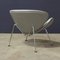 Silver Grey Leather Slice Chair by Pierre Paulin for Artifort, 1960s 9