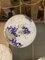 Lampada a sfera in vetro di Murano bianco latte con murrine blu e foglia oro di Simoeng, Immagine 7